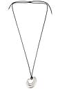 view 1 of 3 Delphine Cord Necklace in Silver