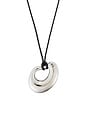 view 2 of 3 Delphine Cord Necklace in Silver