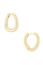 view 1 of 3 PENDIENTES DE ARO LENNOX in Gold
