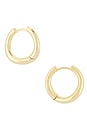 view 2 of 3 PENDIENTES DE ARO LENNOX in Gold