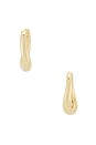 view 3 of 3 PENDIENTES DE ARO LENNOX in Gold