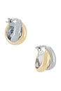 view 1 of 3 PENDIENTES DE ARO ROSS in Gold & Silver