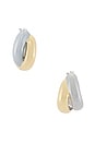view 3 of 3 PENDIENTES DE ARO ROSS in Gold & Silver