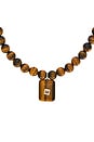 view 2 of 2 SAUTOIR PENDENTIF TIGER in Brown