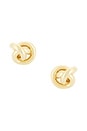 view 1 of 2 Knot Stud Earrings in Gold