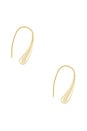view 2 of 3 PENDIENTES LARGOS MIA in Gold