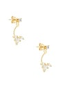 view 1 of 3 Marquise Pearl Ear Jacket in Gold & Pearl