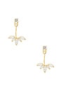 view 4 of 3 Marquise Pearl Ear Jacket in Gold & Pearl
