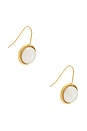 view 2 of 3 Pearl Bezel French Hook in Pearl