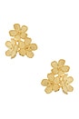 view 1 of 2 Chinoiserie Stud Earrings in Gold