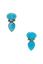 view 1 of 2 PENDIENTES LARGOS in Turquoise