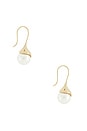 view 2 of 3 PENDIENTES LARGOS TULIP in Ivory