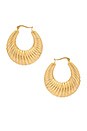 view 1 of 2 Sadie Hoops in Gold