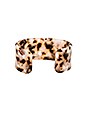view 3 of 3 Emma Large Lucite Cuff Bracelet in Cream