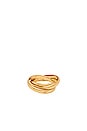 view 2 of 3 ANILLO LEAH in Gold