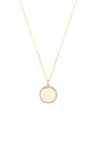 view 2 of 2 Disc Pave Pendant Necklace in Gold