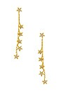 view 1 of 2 Celestial Chain Drop Earrings in Gold