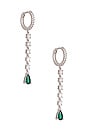 view 1 of 3 Dalila Earrings in Green