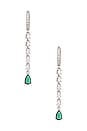 view 3 of 3 Dalila Earrings in Green