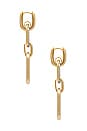 view 3 of 3 Jetsetter Pave Earring in Gold