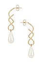 view 2 of 2 Yasamin Pearl Earring in Gold