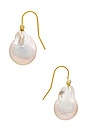 view 2 of 2 GISELLE イヤリング in Ivory & Gold