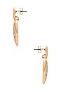 view 2 of 2 Lily Heart Earring in Gold