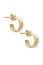 view 1 of 4 Fine 14K Gold Mini Hoops in Gold