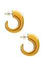 view 2 of 3 X Revolve Izumi Hoops in Gold