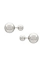 view 1 of 2 Double Ball Earring in Silver