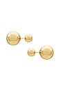 view 1 of 2 Double Ball Earring in Gold