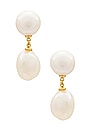 view 1 of 2 Pearl Drop Earring in Gold & Pearl