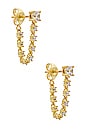 view 1 of 3 Tennis Chain Earring in Gold