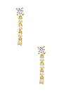 view 3 of 3 Tennis Chain Earring in Gold