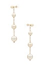 view 2 of 2 Jasmin Drop Earrings in Gold & Pearl