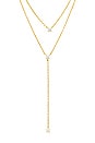 view 2 of 2 Solitaire Layered Lariat in Gold