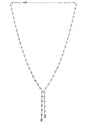 view 1 of 2 Bezel Lariat Necklace in Silver
