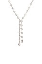 view 2 of 2 Bezel Lariat Necklace in Silver