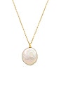 view 2 of 2 Pearl Pendant Necklace in Gold & Pearl