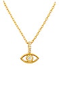 view 2 of 2 Petite Evil Eye Necklace in Gold