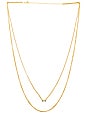 view 1 of 2 Baguette Layered Necklace in Gold