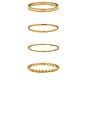 view 2 of 2 Stacking Ring Set in Gold