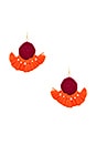 view 1 of 2 Lena Tassel Earring in Fuchsia