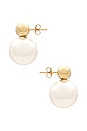 view 2 of 2 Empress Pearl Earring in Gold & Pearl
