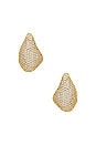 view 1 of 2 Odyssey Pave Earrings in Gold