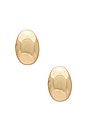 view 3 of 3 Mini Tsuki Hoop Earring in Gold