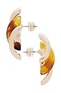 view 2 of 2 Athena Lucite Earring in Gold