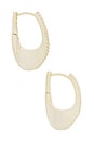 view 2 of 3 Surf Pave Earring in Gold