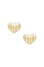 view 1 of 2 GOLD HEART DROP 귀걸이 in Gold