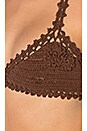 view 5 of 5 Crochet Triangle Bikini Top in Cafe
